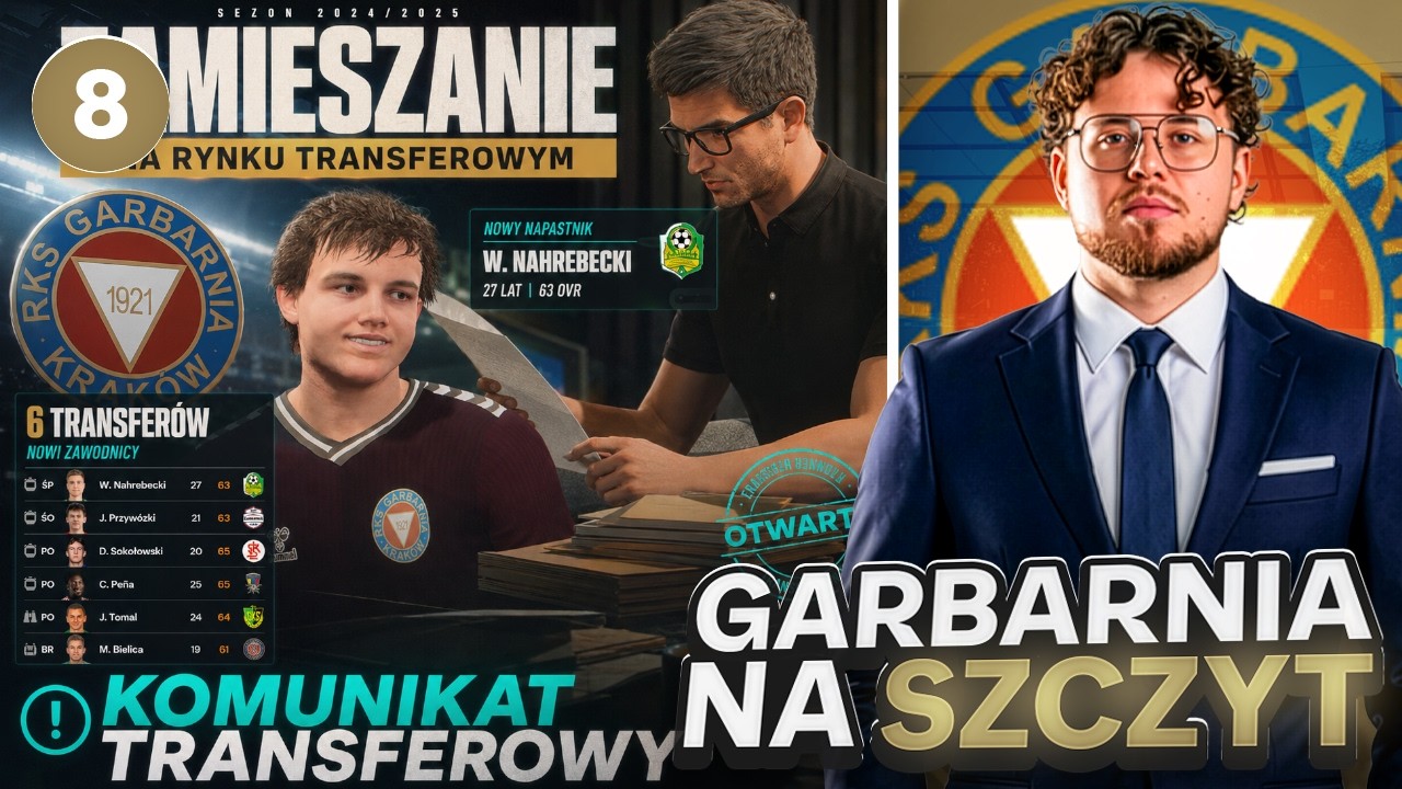 Potężna rotacja transferowa w składzie... [#8/S2] GARBARNIA NA SZCZYT