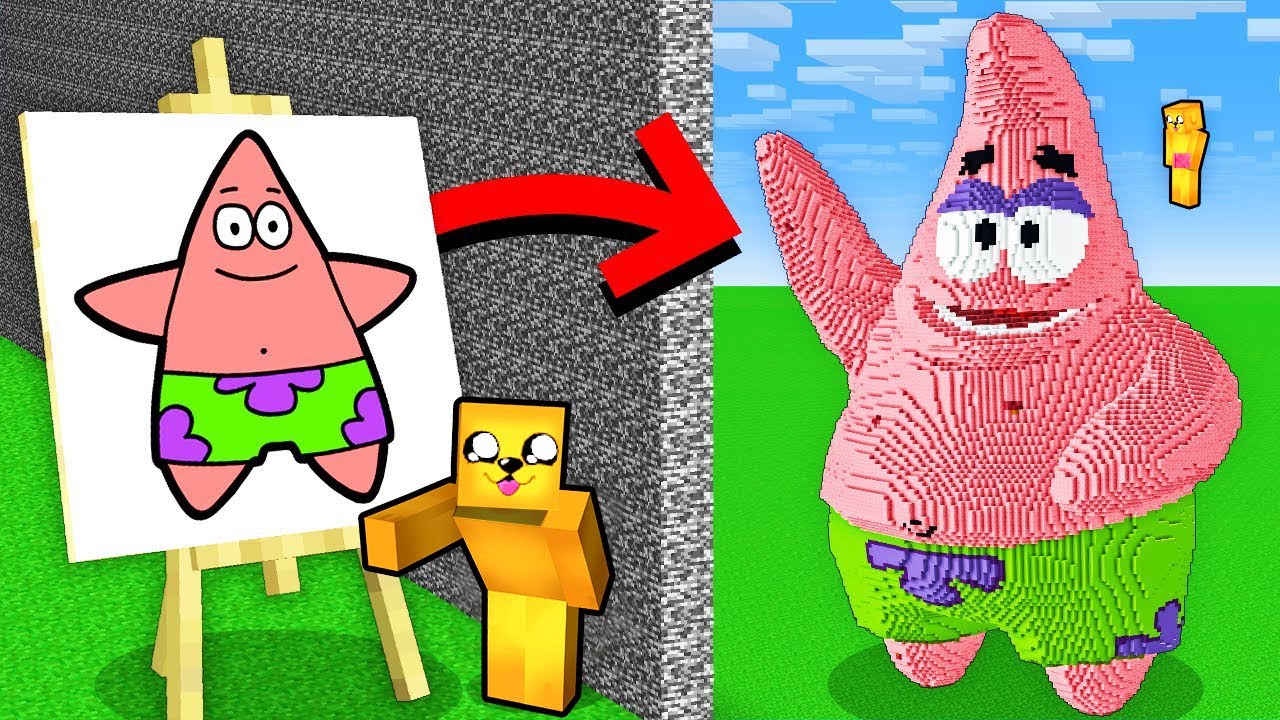 Podv&aacute;d&iacute;m pomoc&iacute; /NAKRESLIT v Minecraft Stavěc&iacute; Soutěži (SPONGEBOB)
