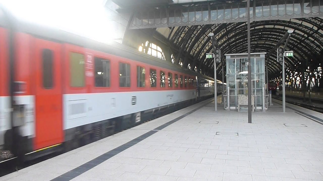 Odjezd Bastarda na EC 179 Alois Negrelli ze stanice Dresden Hbf