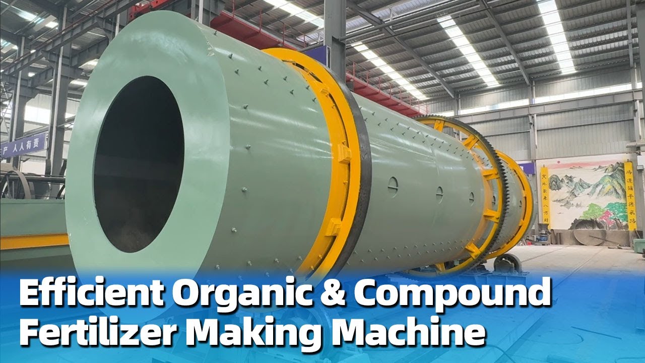 Efficient Organic & Compound Fertilizer Making Machine | Rotary Drum Granulator, High Output