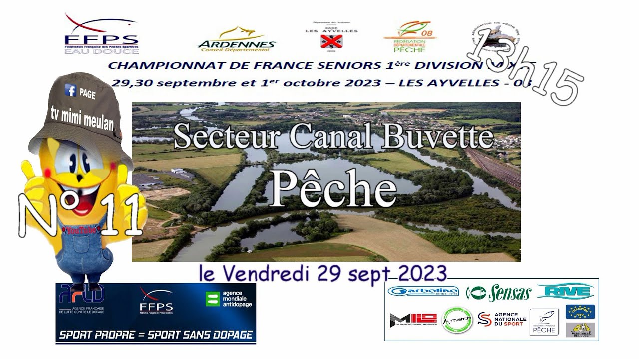 N°11  Championnat de France de Pêche mixte les Ayvelles 2023 (secteur Buvette1ere manche)
