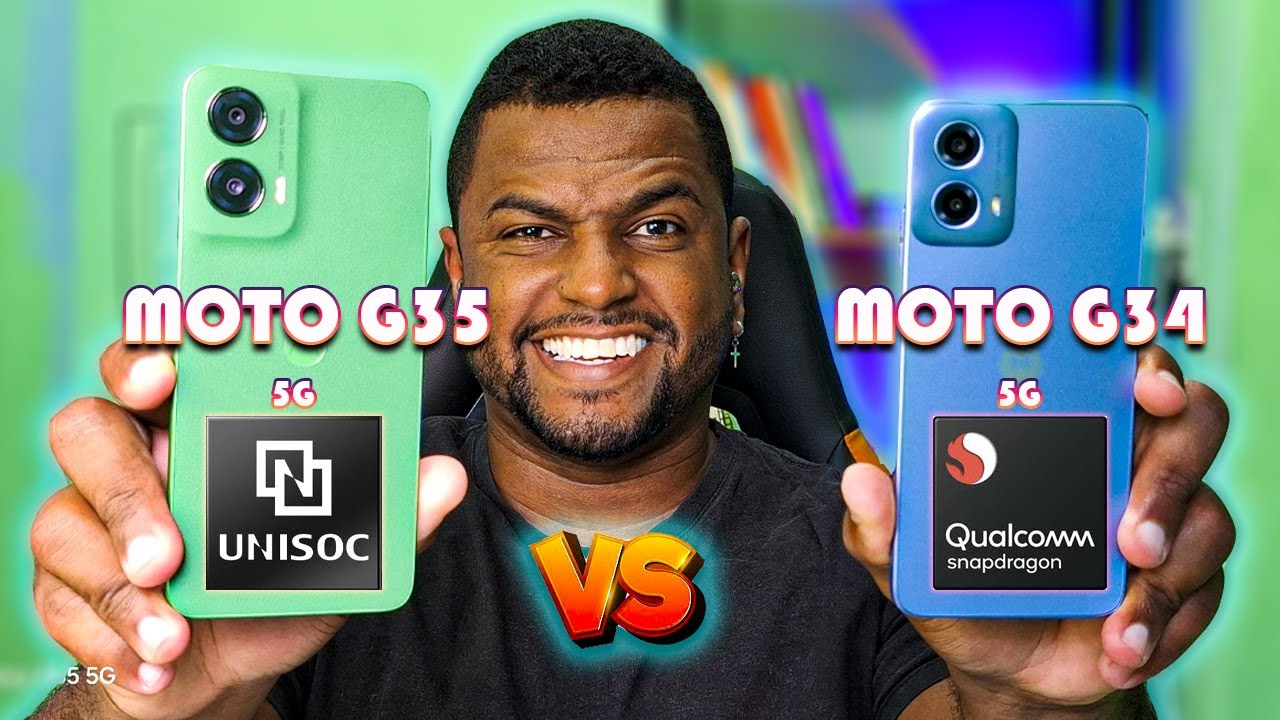 MOTOROLA MOTO G34 VS MOTOROLA MOTO G35 5G QUAL VALE MAIS A PENA?