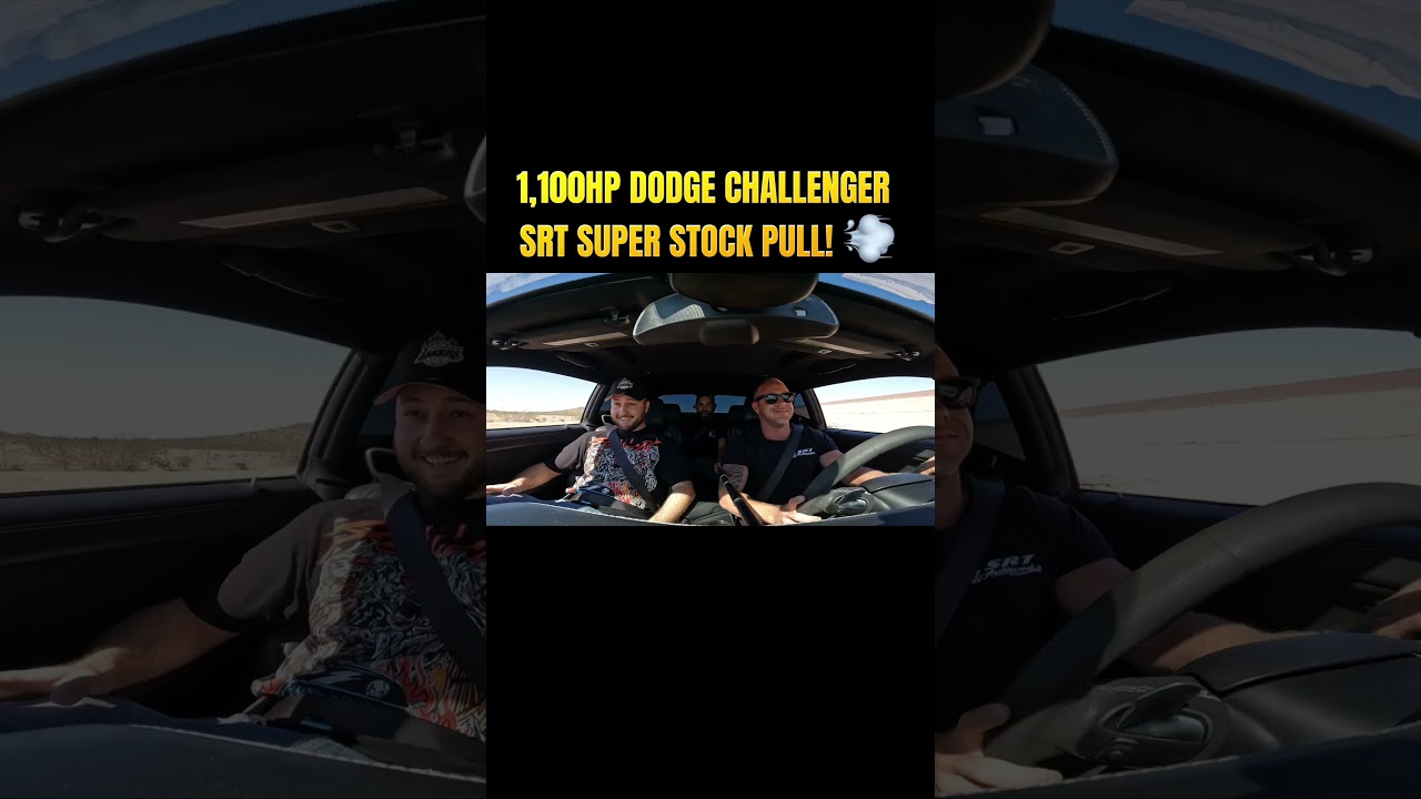 Test driving an 1,100 HP Challenger SRT Super Stock!! 🔥🤯🔥