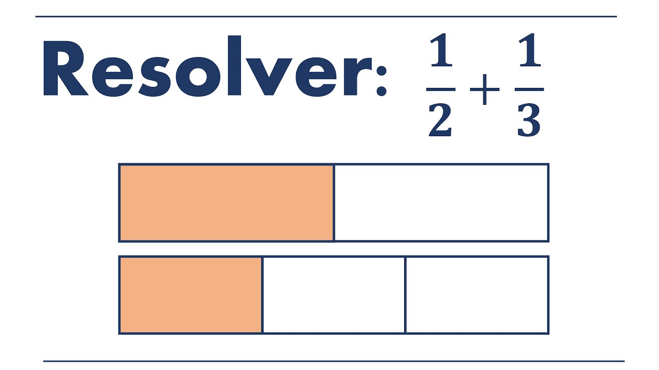 Método gráfico para sumar fracciones