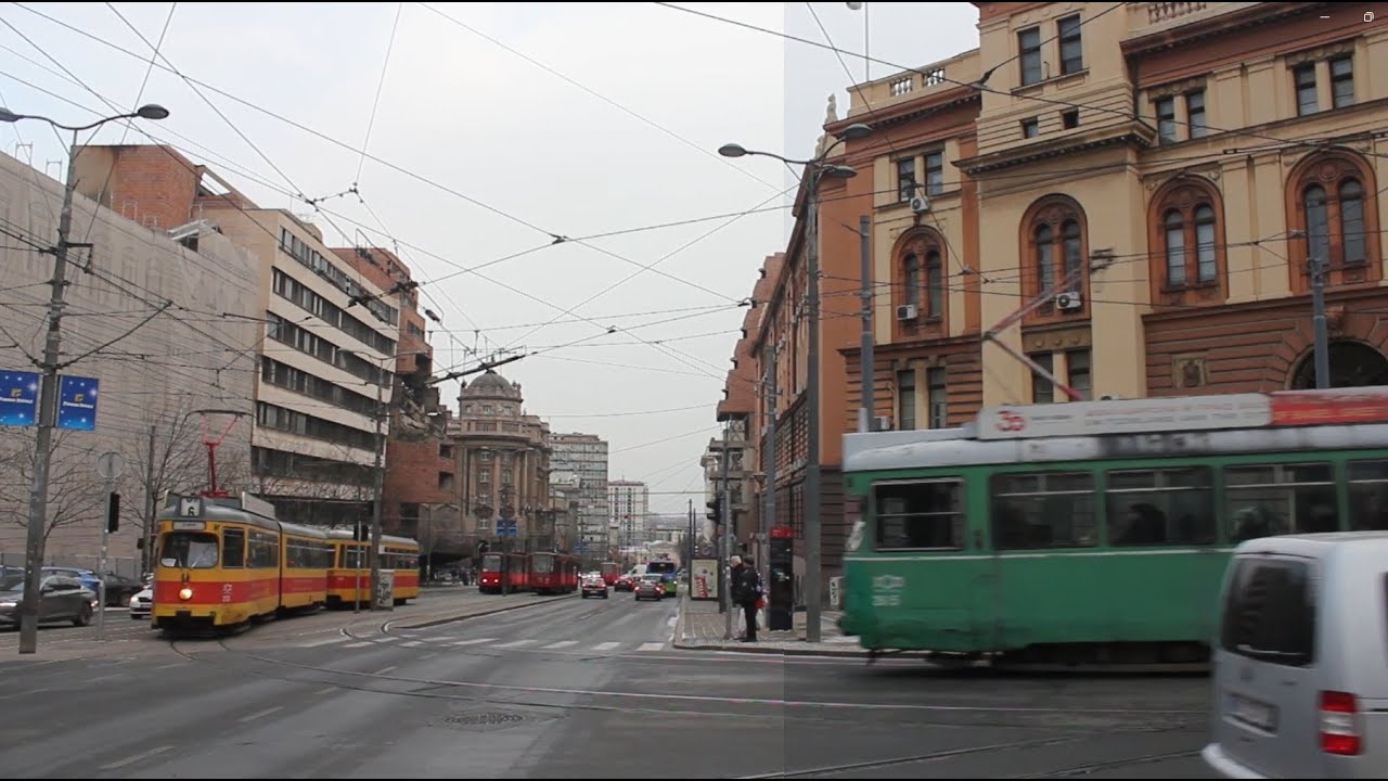 Kneza Miloša looking west AM