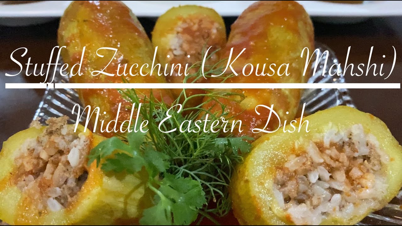 STUFFED ZUCCHINI (KOUSA MAHSHI)/HOW TO MAKE STUFFED ZUCCHINI RECIPE