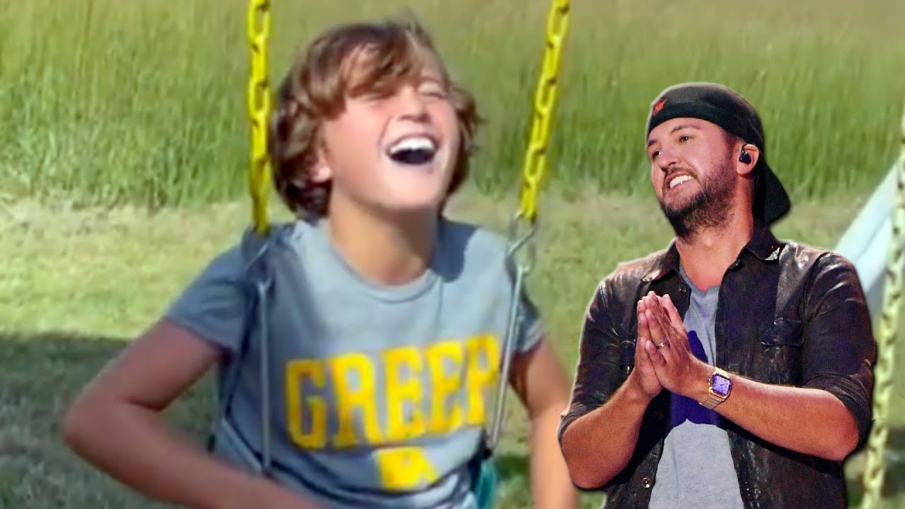 Luke Bryan’s Son Gets Stuck In a Toddler's Swing