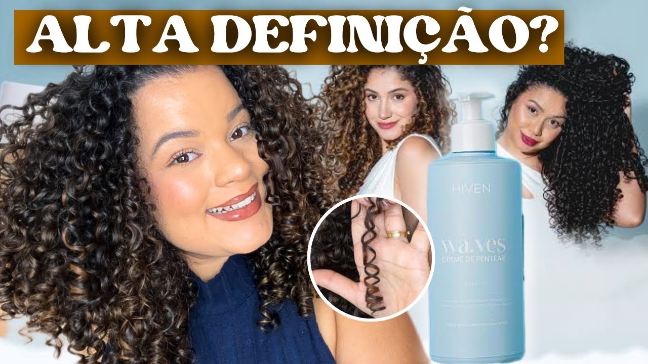 FINALIZA E ANALISA: CREME WAVES HIVEN - alta definição dos cachos! FUNCIONA? 🩵