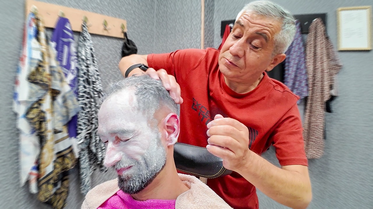 💈MASTER Barber Doesn't Joke Around! [ASMR] - Tbilisi 🇬🇪