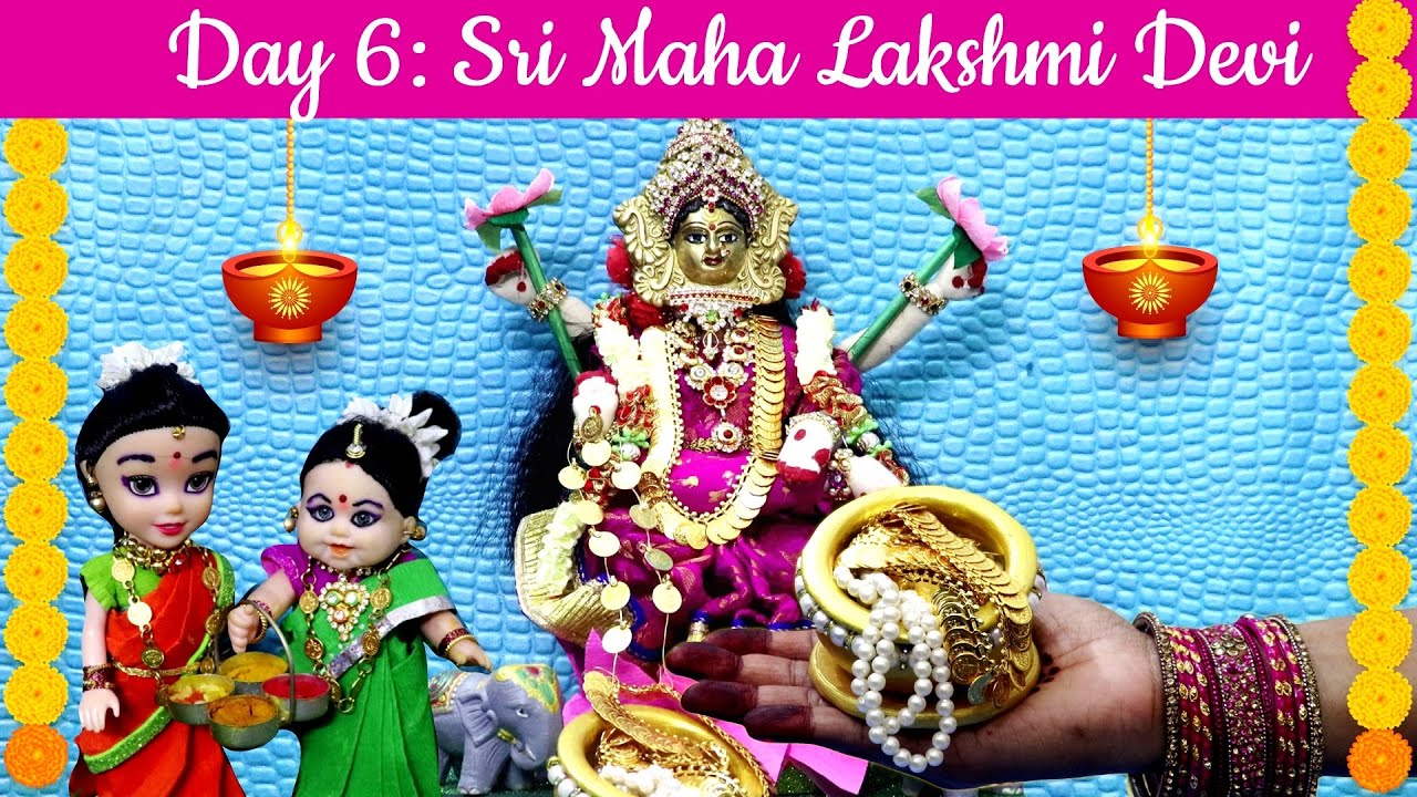 Miniature Navaratri Celebrations Day 6- Sri Maha Lakshmi Devi l Kobbari boorelu I Mini Foodtube