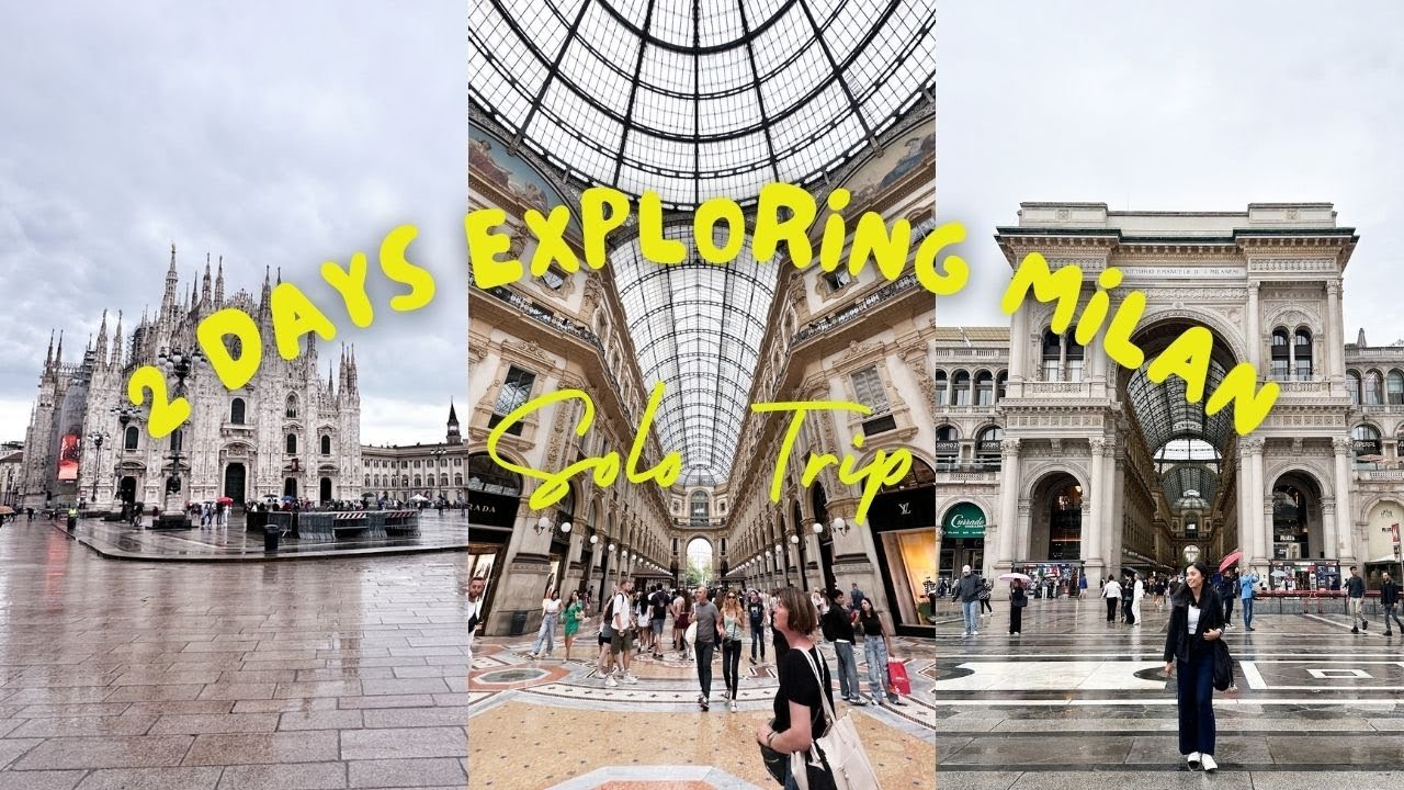 My First Solo Trip Vlog to Milan | What to do in Milan & Piazza del Duomo | Gelateria Umberto