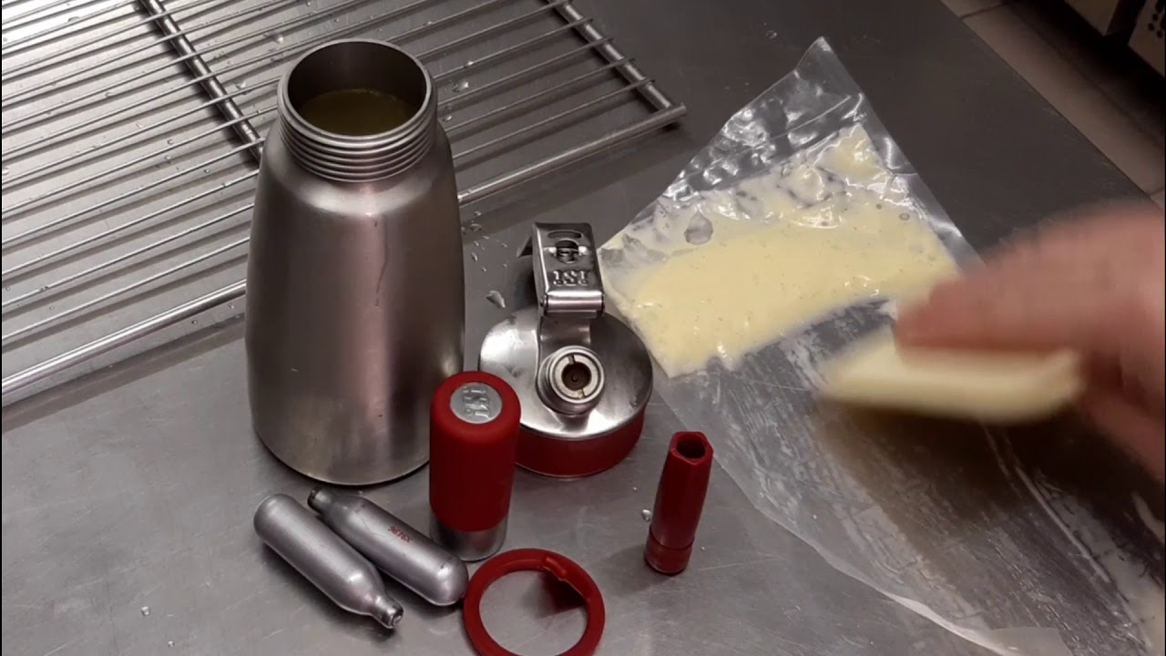 Crème anglaise soufflée - cuisson sous-vide