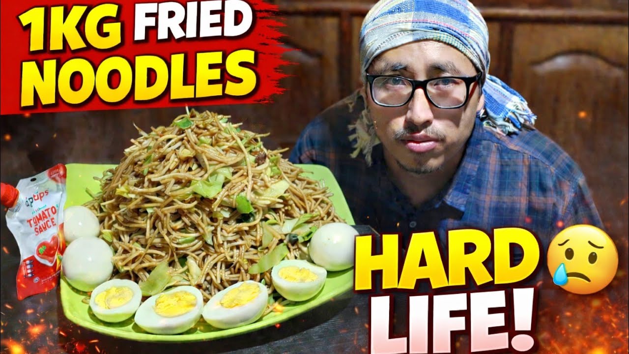 1KG FRIED NOODLES MUKBANG. CHATHARASEE MYAM 