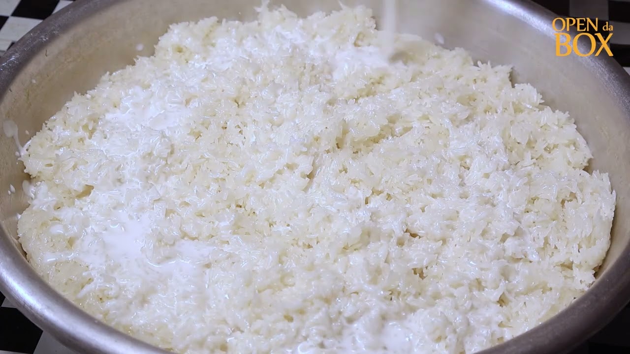 Durian Sticky Rice with Coconut Milk