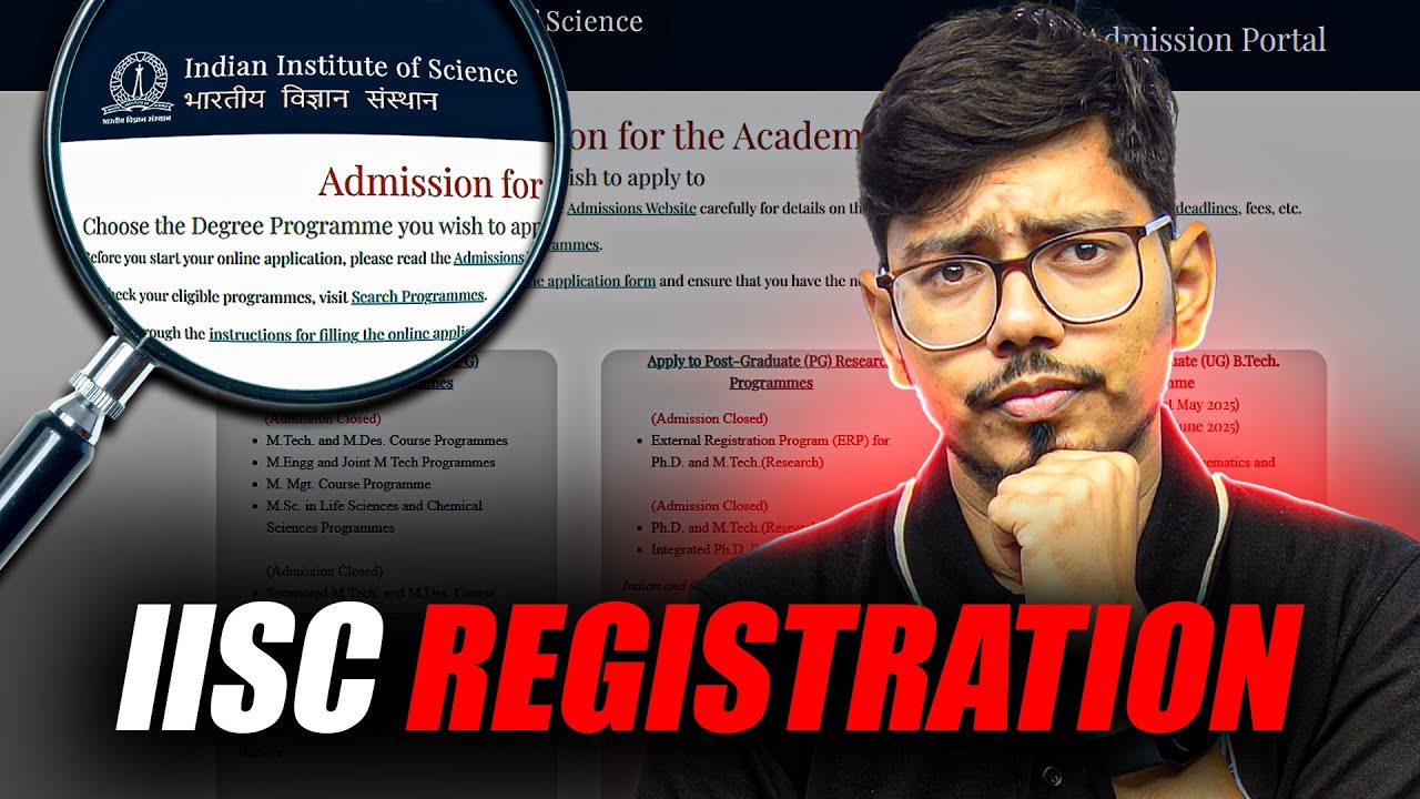 IISc vs IISER &ndash; Which Is Better? | IISc 2025 Registration Guide