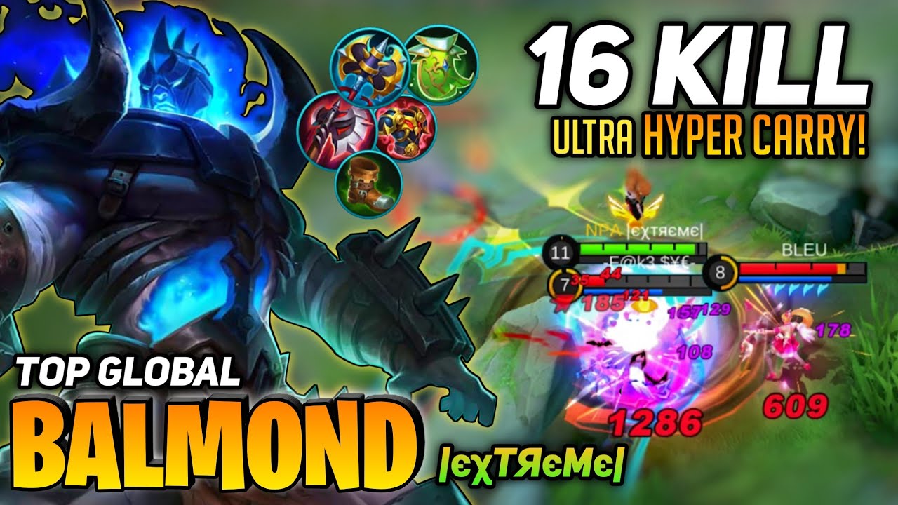 16 KILL! Hypercarry Balmond Tank Build [Top Global Balmond] By |є&chi;тяємє| - Mobile Legend