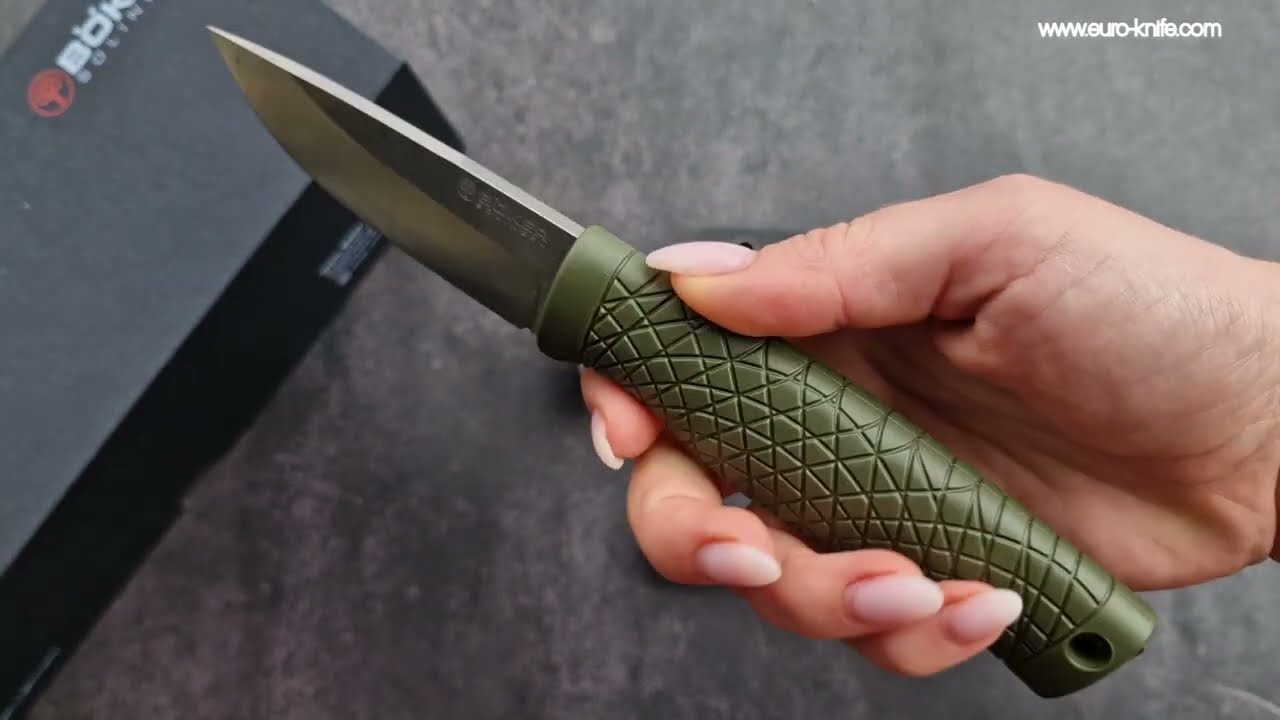 B&ouml;ker Manufaktur Solingen Bronco Mini CPM3V Green 121501