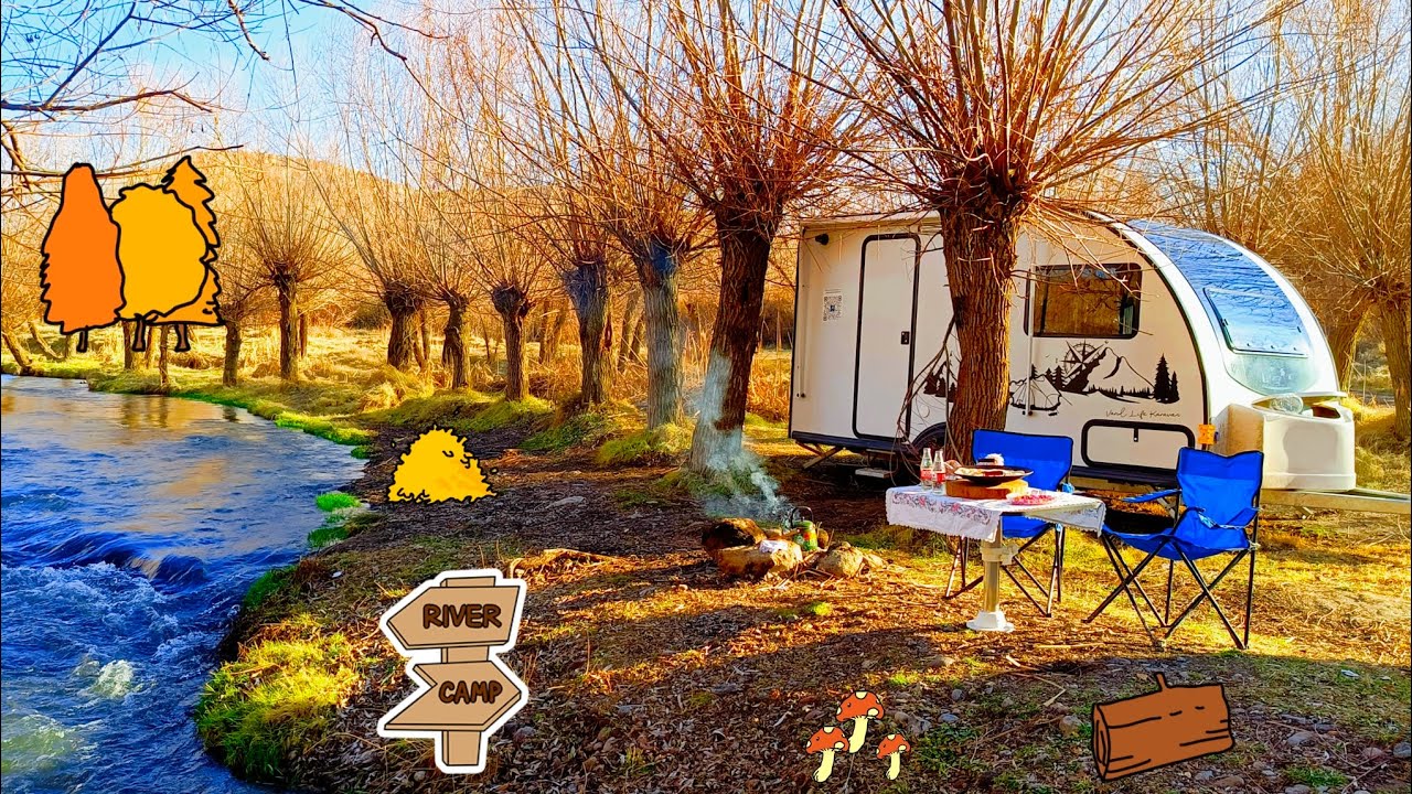 HUZUR DOLU ÇEKME KARAVAN KAMP ODUN ATEŞİNDE SAÇ TAVA