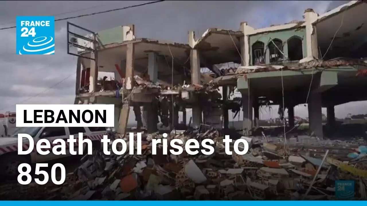 Israel pounds Beirut's southern suburbs with death toll raising to 850 • FRANCE 24 English