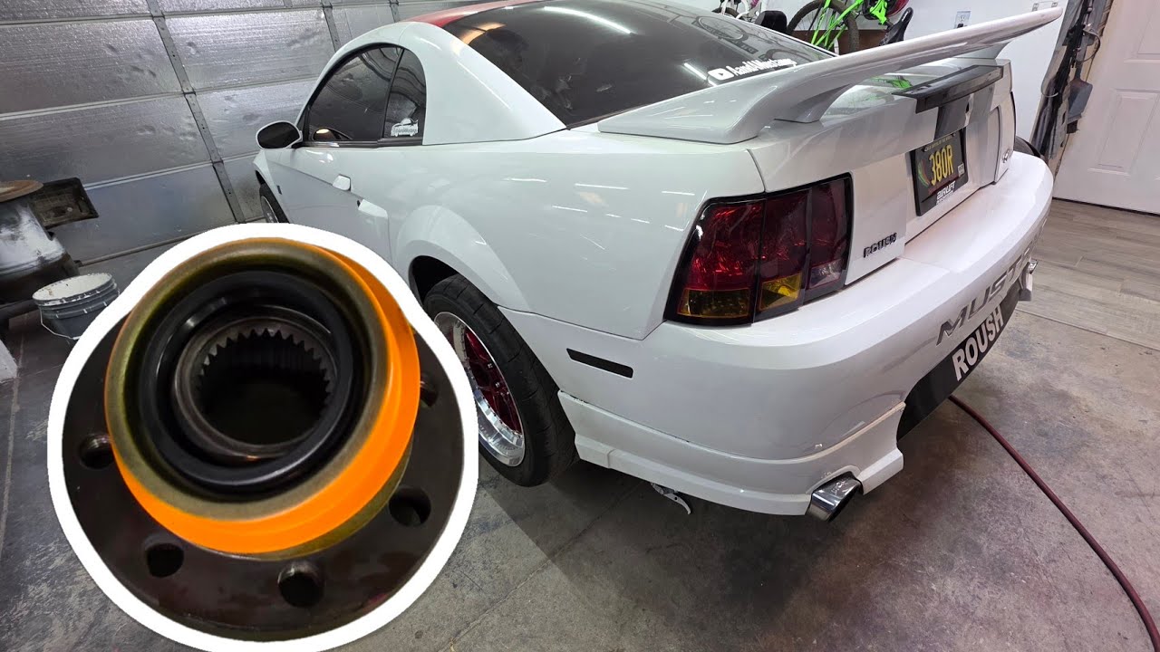 Замена сальника ведущей шестерни (задний мост 8.8) для Ford Mustang 99-04 годов выпуска.