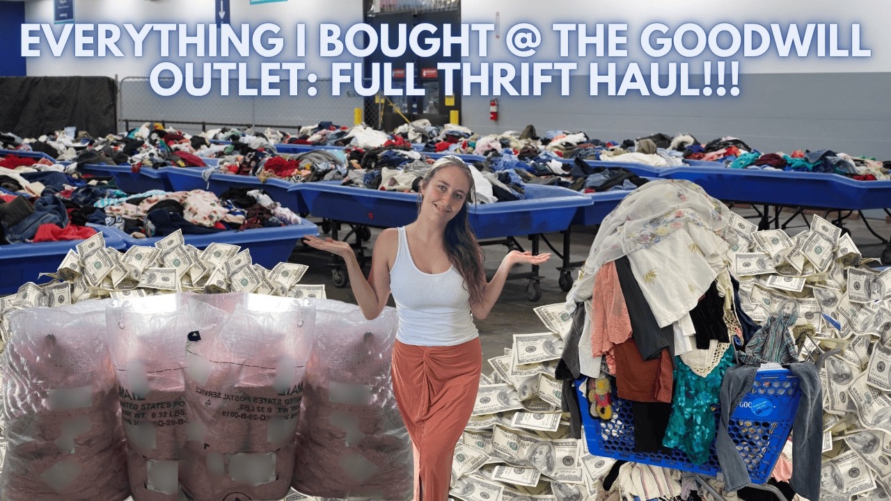 All Day Thrift Trip At The Goodwill Outlet - Everything I Bought To Resell Depop | Ebay | Poshmark