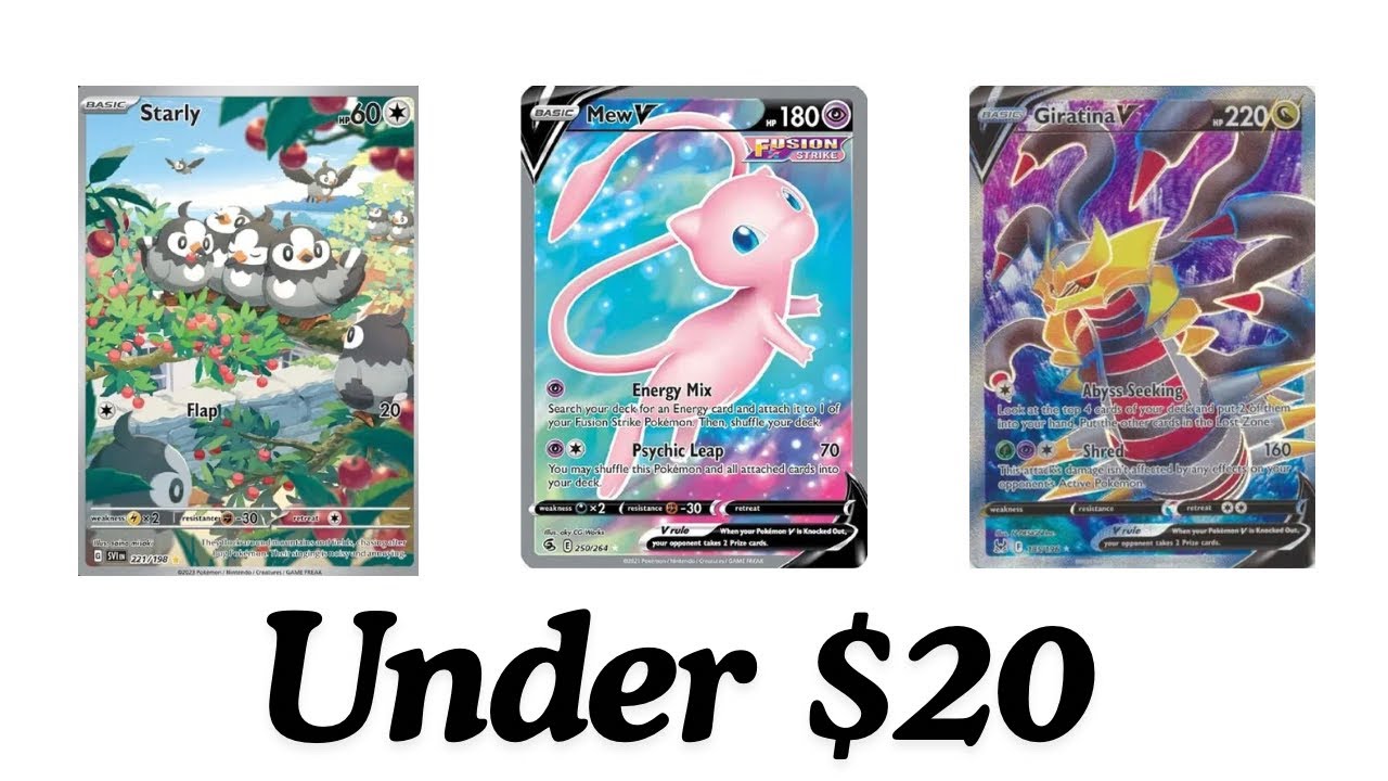 Best Single Pokemon Cards Under $20!!