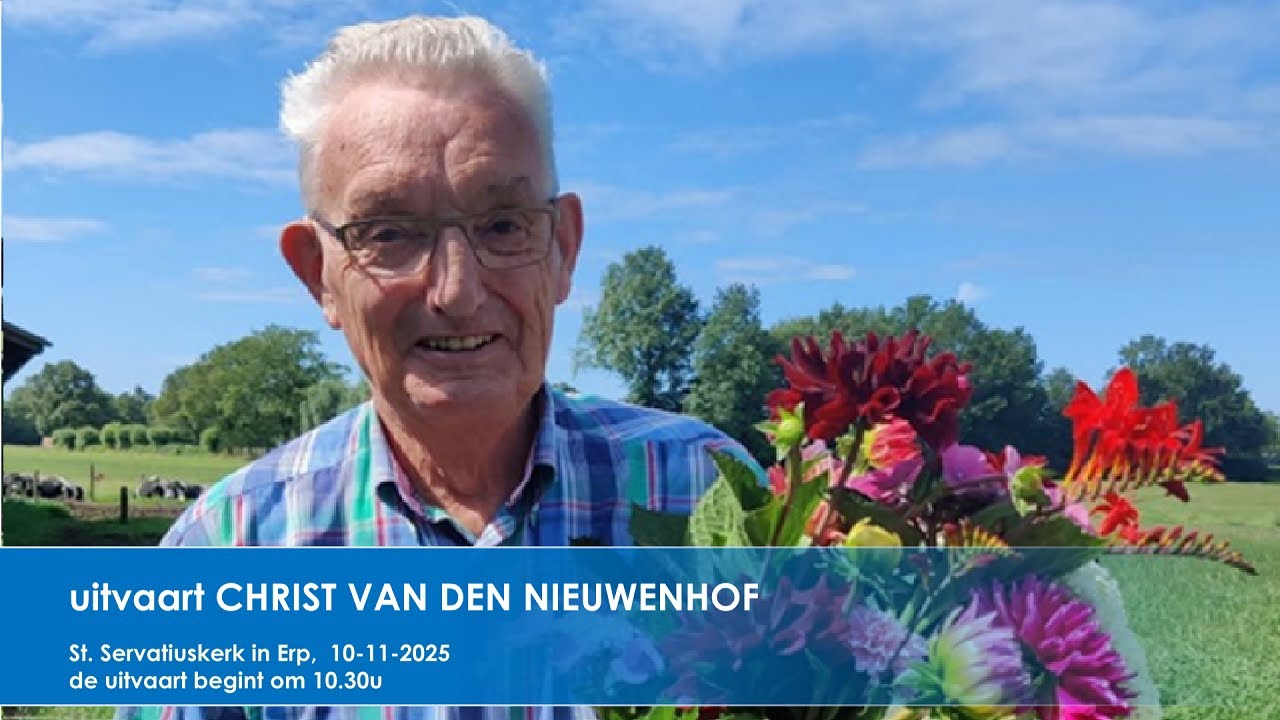 St. Servatiuskerk in Erp,  10 november 2025. Uitvaart Christ van den Nieuwenhof, aanvang 10.30u