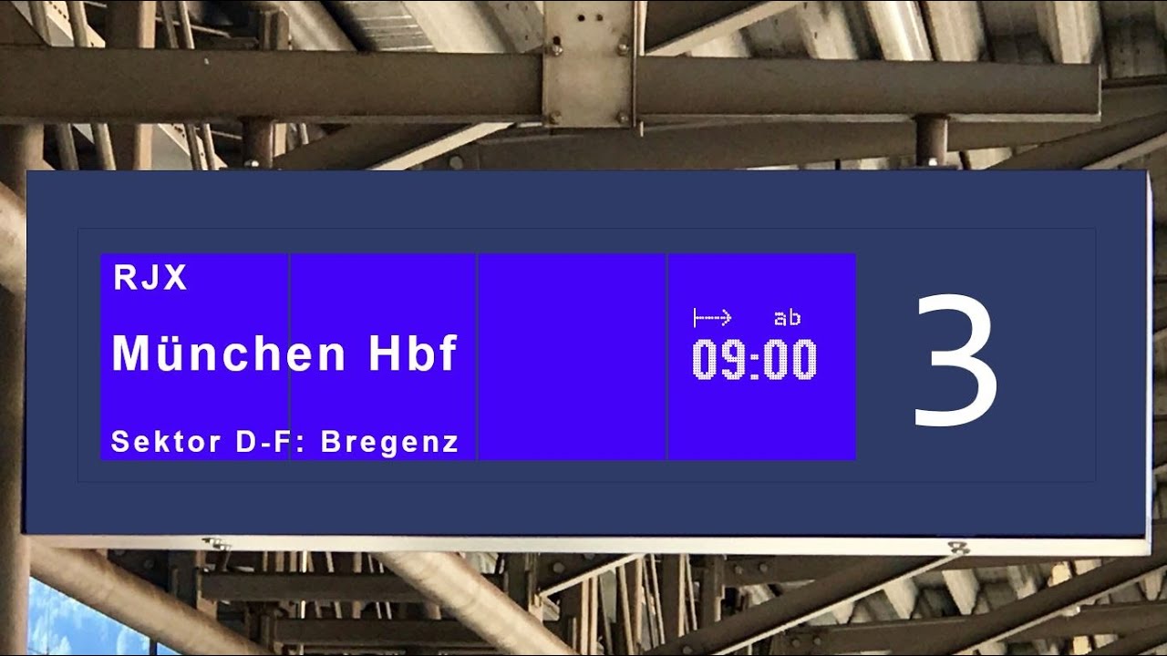 ÖBB Bahnhofsansagen Salzburg Hbf (Chris Lohner)