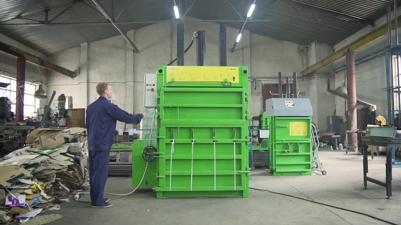 HYDRAULIC BALING PRESS FOR WASTE, PET BOTTLES AND GARBAGE - RTV 25 BALER MACHINE FOR SALE