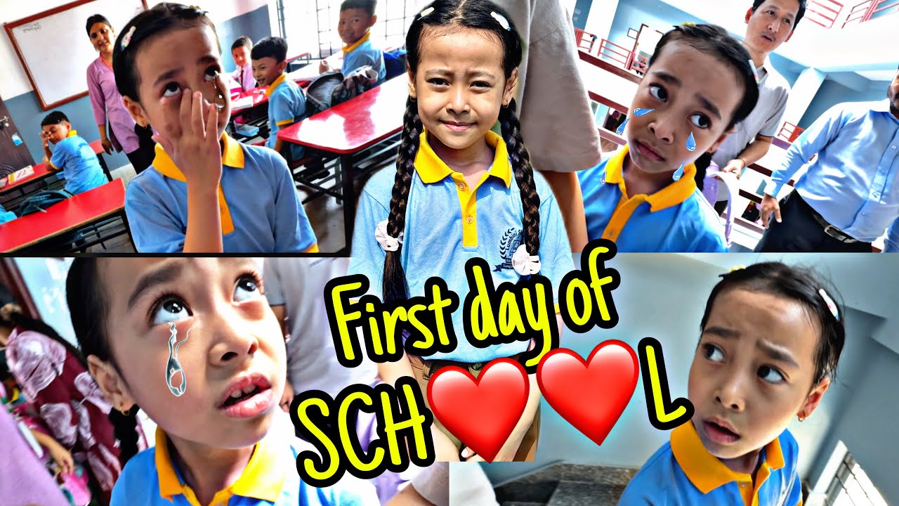 First time NEW SCHOOL jada AANIE KO reaction 😳 fakauna garo paryo 😱￼| family vlog