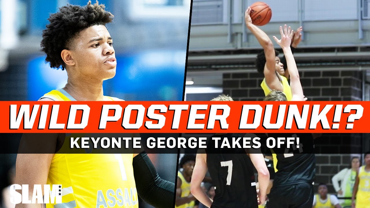 Keyonte George takes off on WILD POSTER Dunk⁉️ Five-Star leads comeback win! 🤩
