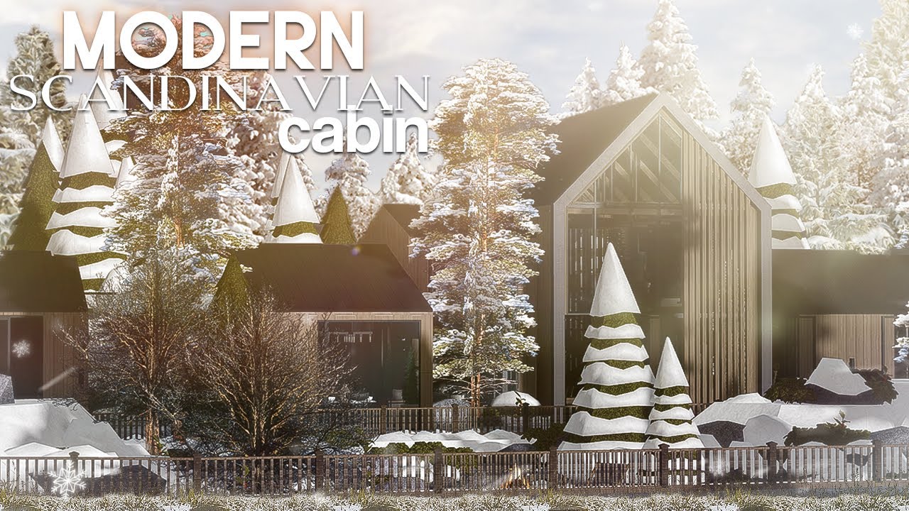 Bloxburg | Modern Scandinavian Cabin House (PART 1) | Collab with @Celestirah | Roblox | Housebuild