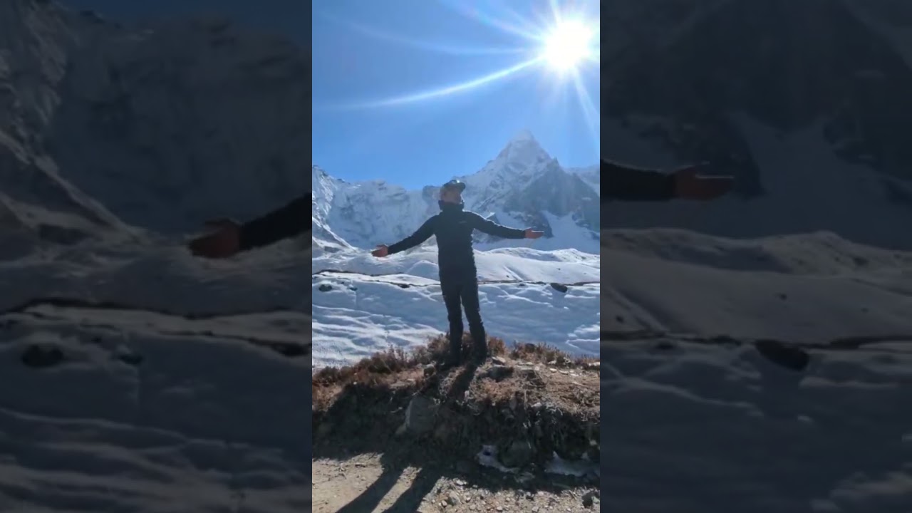 Adventure begins from here island peak 6189m 