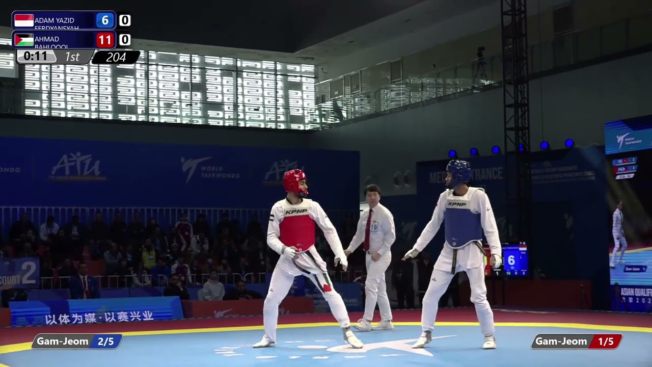204 Round of 16 M  68kg INA Adam yazid FERDYANSYAH PLE Ahmad BAHLOOOL