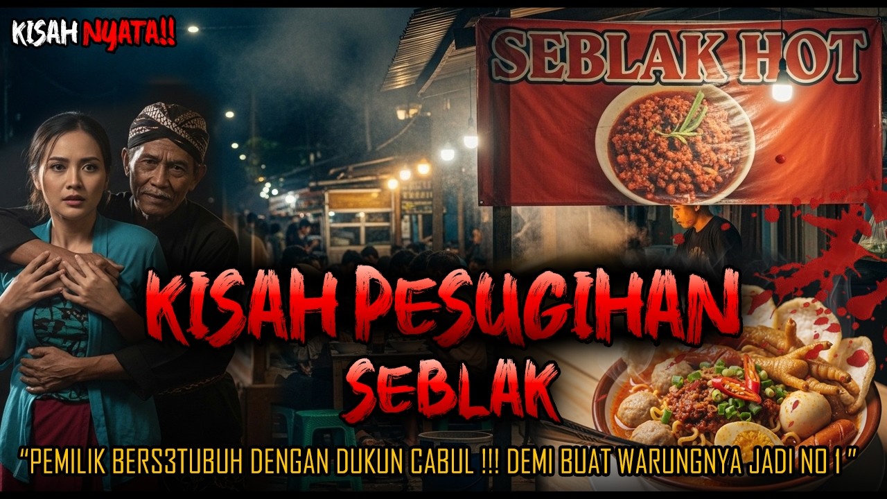 NGERI BANGETI!! KISAH PESUGIHAN KEDAI SEBLAK , BERS3TUBUH SAMA DUKUN DEMI BUAT WARUNG JADI NO 1