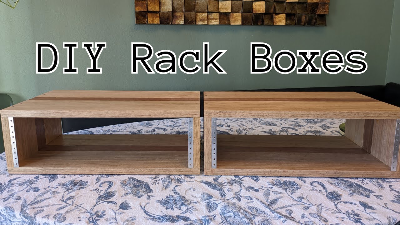 DIY 3U music studio rack boxes