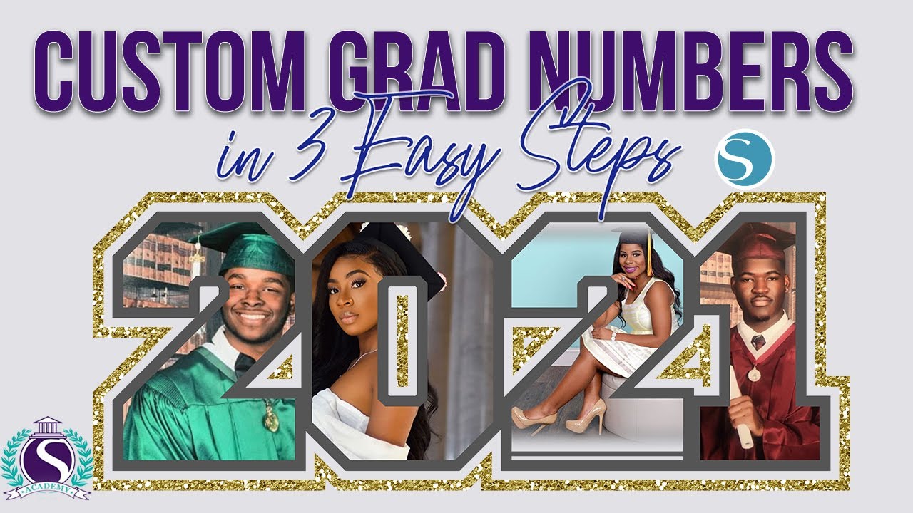 How to Put Grad Pictures in Numbers in Silhouette Studio ((TIMESTAMPED))