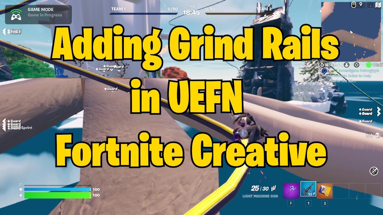 How To Create Grind Rails in Fortnite Creative and UEFN