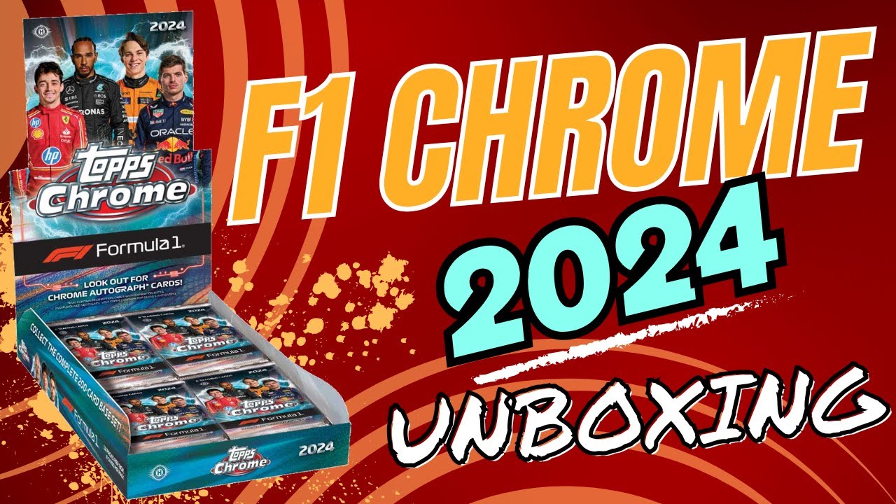 Topps F1 Chrome 2024 Unboxing ( Opening Formula 1 new product! )