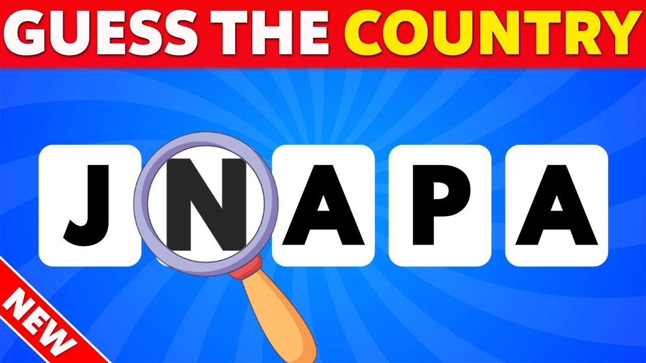 Guess the Country by its Scrambled Name | Rabbit Quiz