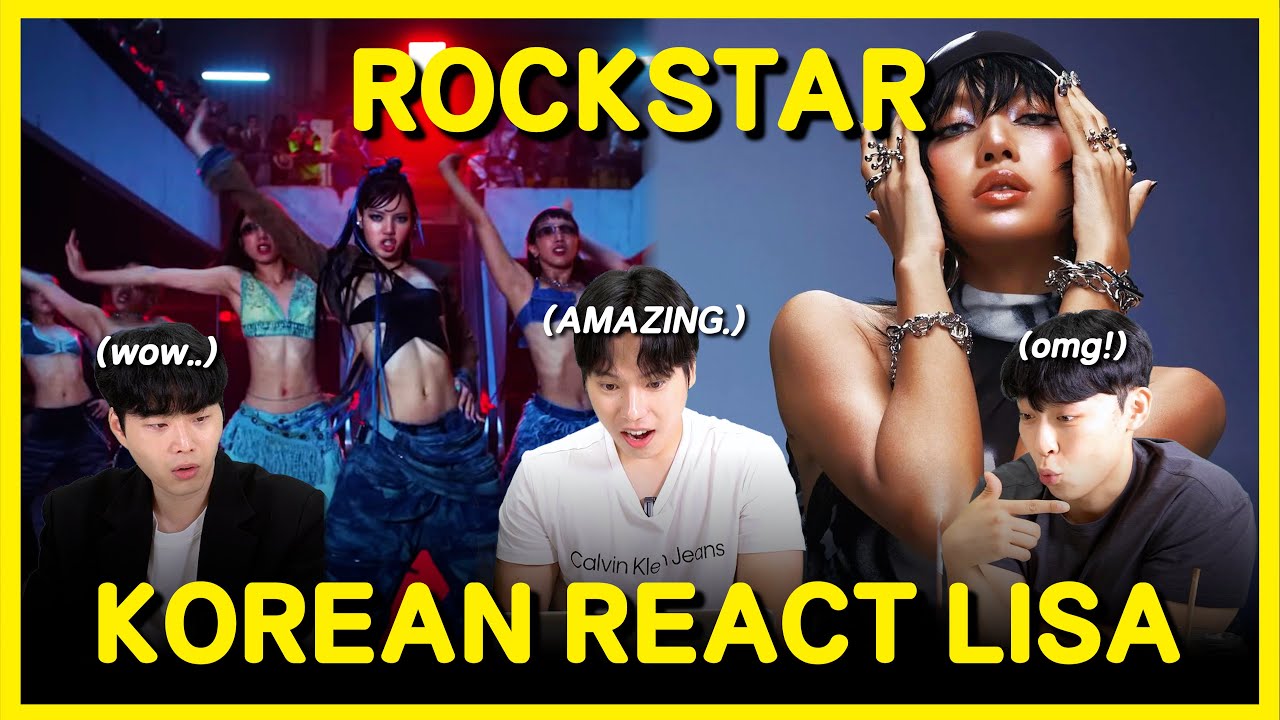 KOREAN REACT LISA ROCKSTAR (Official Music Video) 😱😍