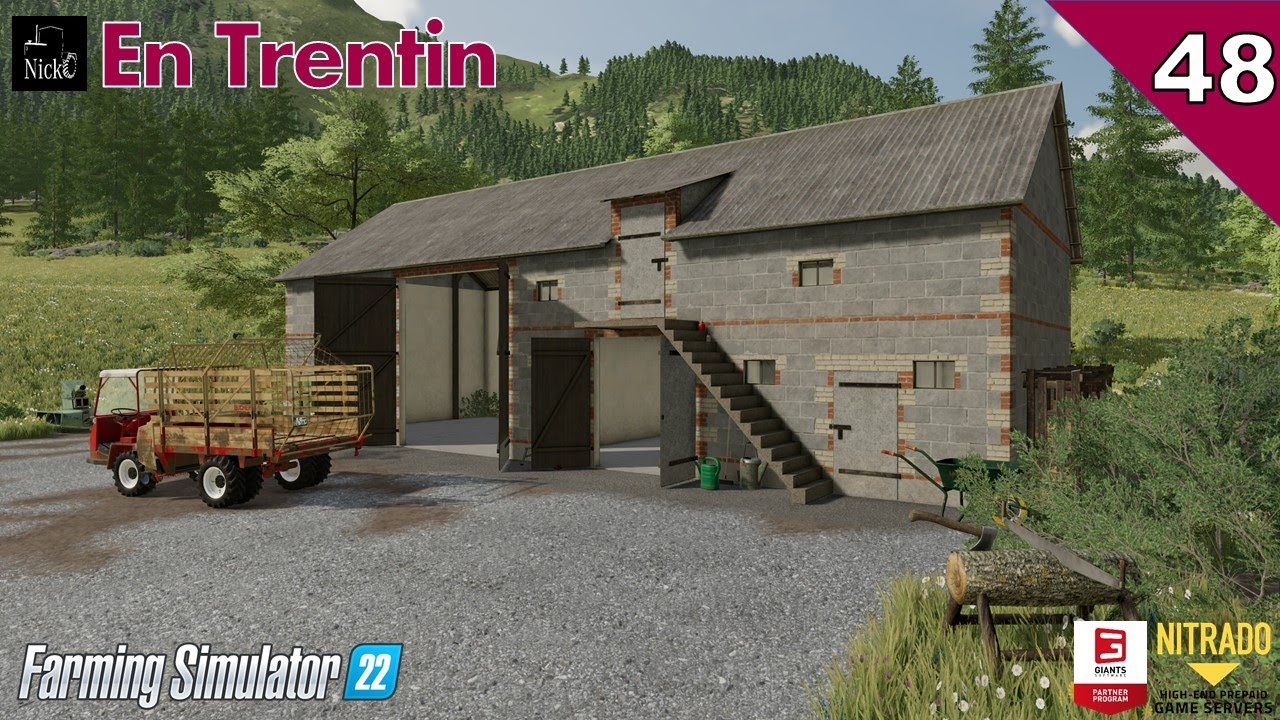 FARMING SIMULATOR 22 ⛰️ En Trentin 🌲 Ampliamento della zona stalla con 