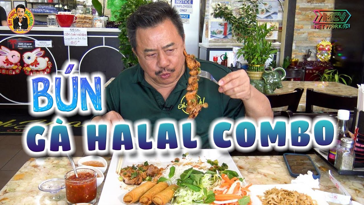 Ăn hết dĩa Bún Gà Halal Combo cho 2 người | Ẩm Thực & Đời sống với MC Việt Thảo | Chuyện Bên Lề 1734