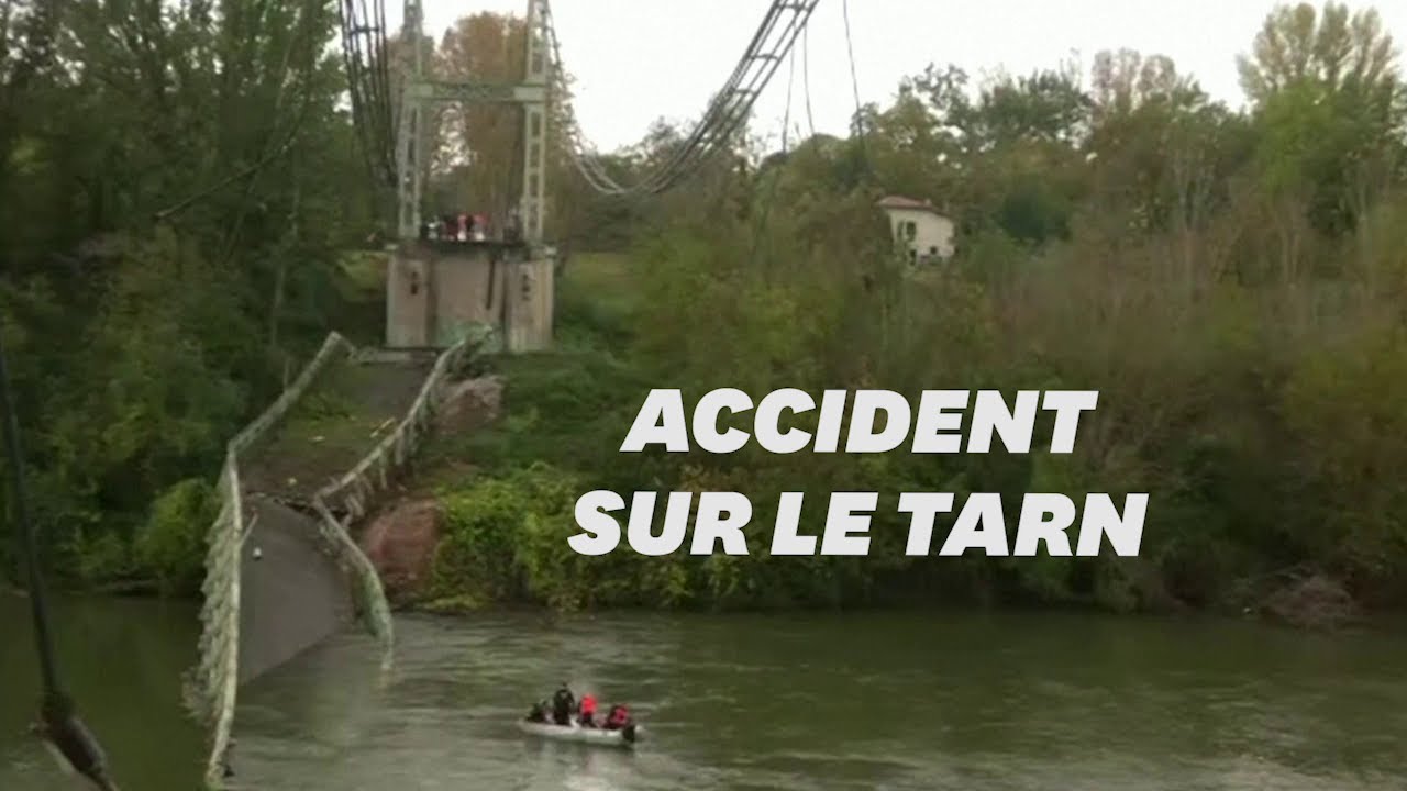 Les images du pont effondré au-dessus du Tarn près de Toulouse