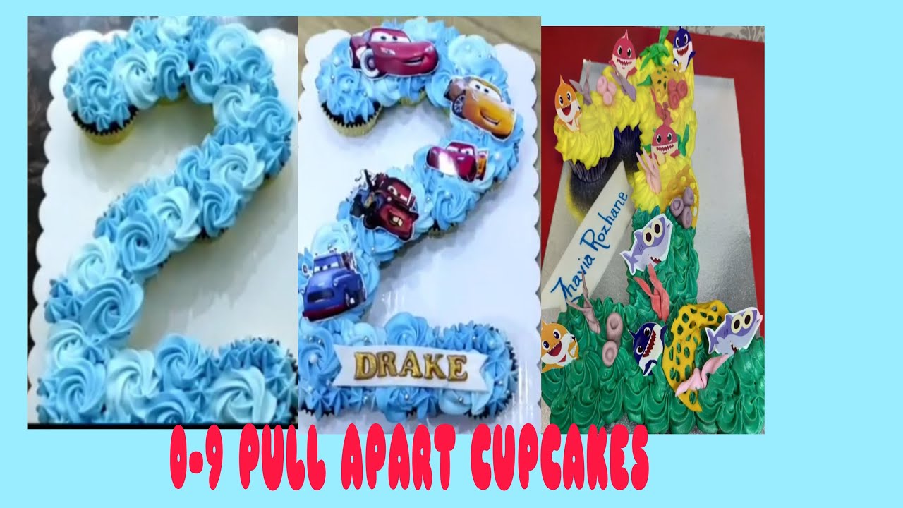 HOW TO MAKE PULL APART CUPCAKES 1-10  (Only 12 cupcakes needed )