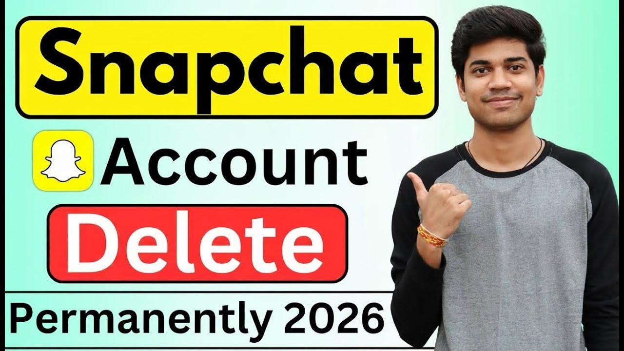How to Delete Snapchat Account | Snapchat Account Delete kaise kare Permanently 2026