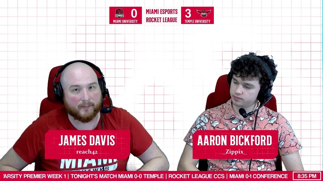 Miami University Varsity Rocket League (0-0) vs Grand Valley State (0-0) | NACE | 3 Min Delay
