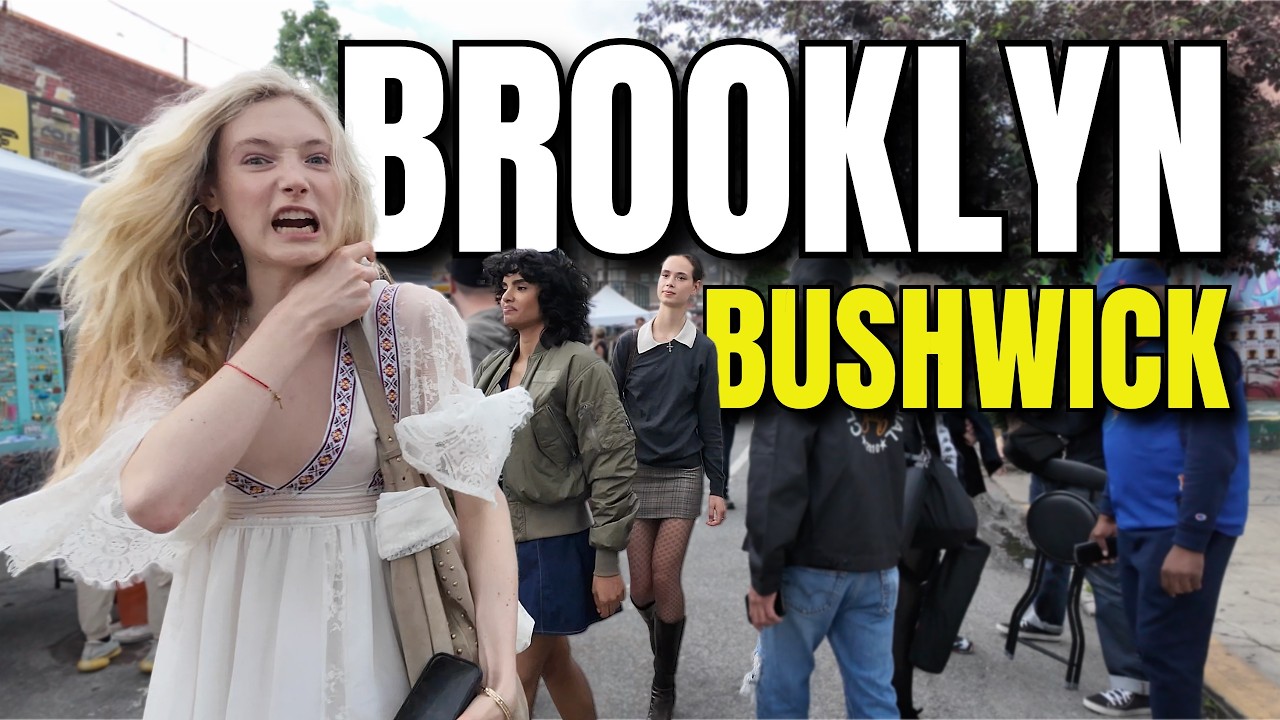 NEW YORK CITY Walking Tour [4K] - BROOKLYN - BUSHWICK Collective Block Party
