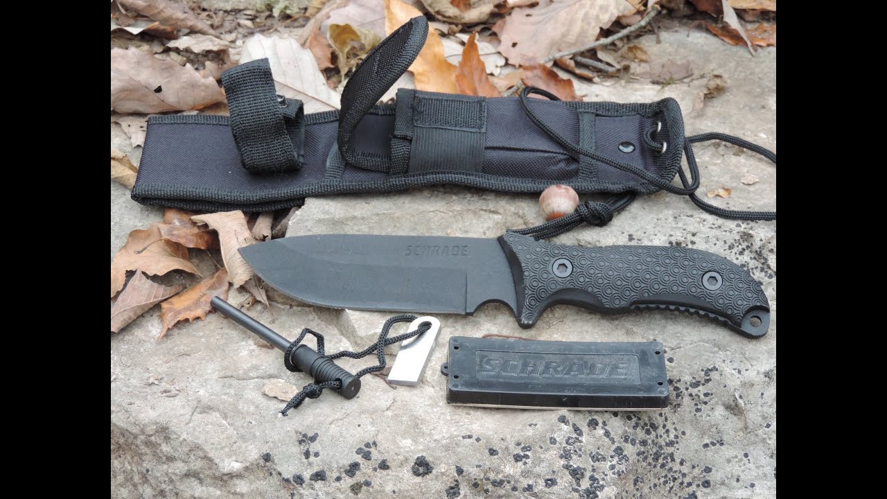 Schrade SCHF36 Frontier Fixed Blade Bushcraft Knife
