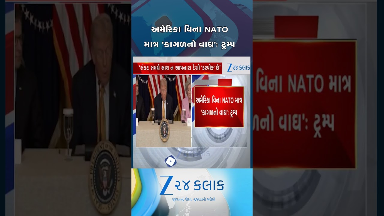 NATO દેશો પર ભડક્યા અમેરિકન રાષ્ટ્રપતિ ડોનાલ્ડ ટ્રમ્પ, 